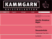 Tablet Screenshot of kammgarn.de